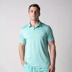 Áo Pickleball Men's Club Polo - Tropic Tide Heather